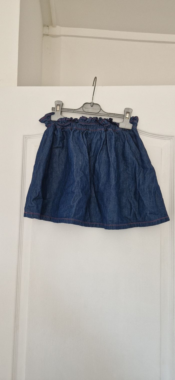 Jupe effet jeans taille 6ans - photo numéro 6