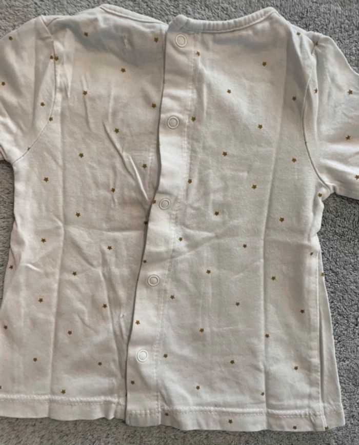 Tee shirt manches longues fille, 1 mois - photo numéro 3