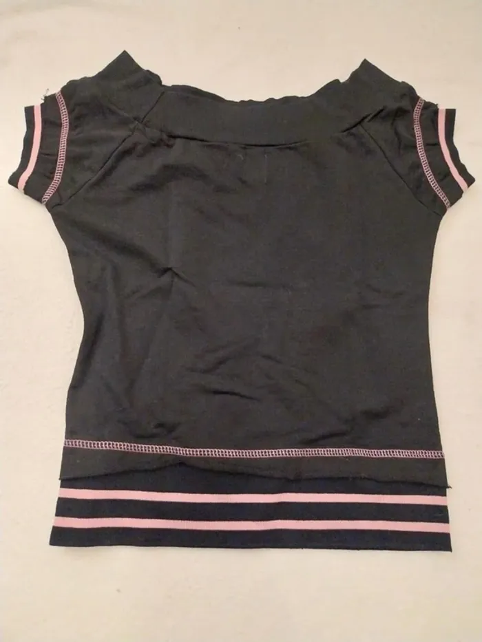 Haut noir et rose T36/38 - photo numéro 6