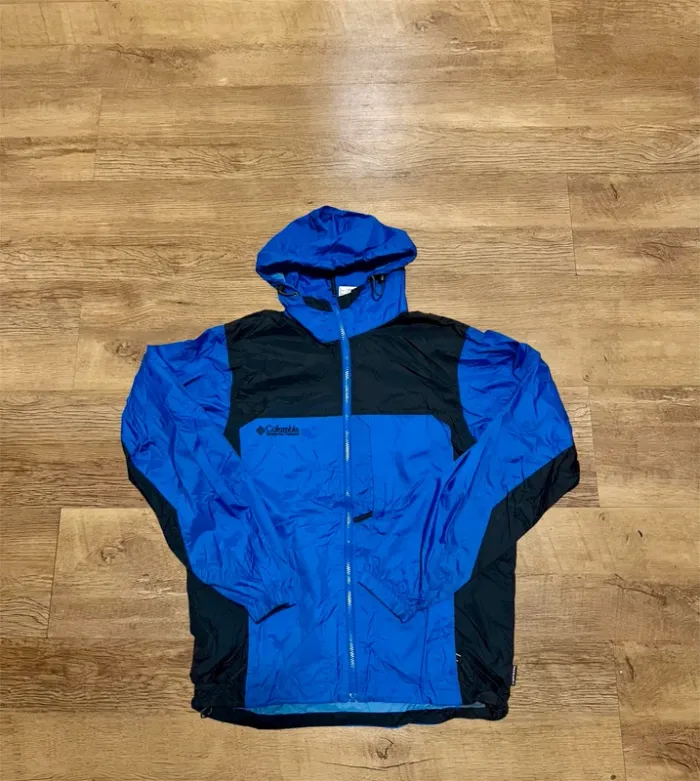 Veste imperméable Columbia bleu et noir taille S