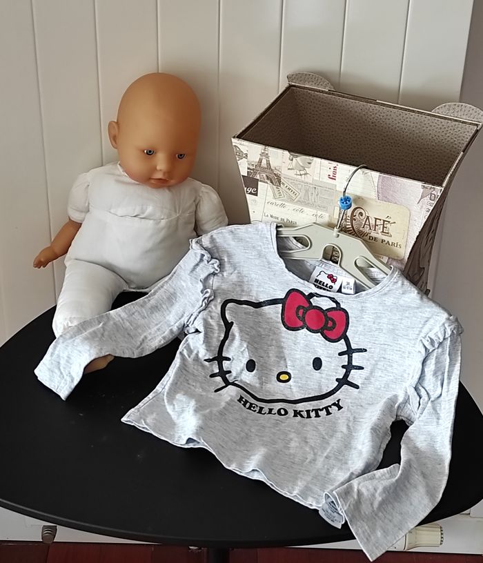 T-shirt manches longues bébé fille – 24 mois Hello Kitty