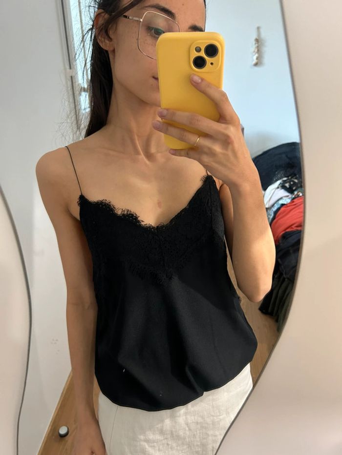 Top dentelle à bretelles vintage - photo numéro 8