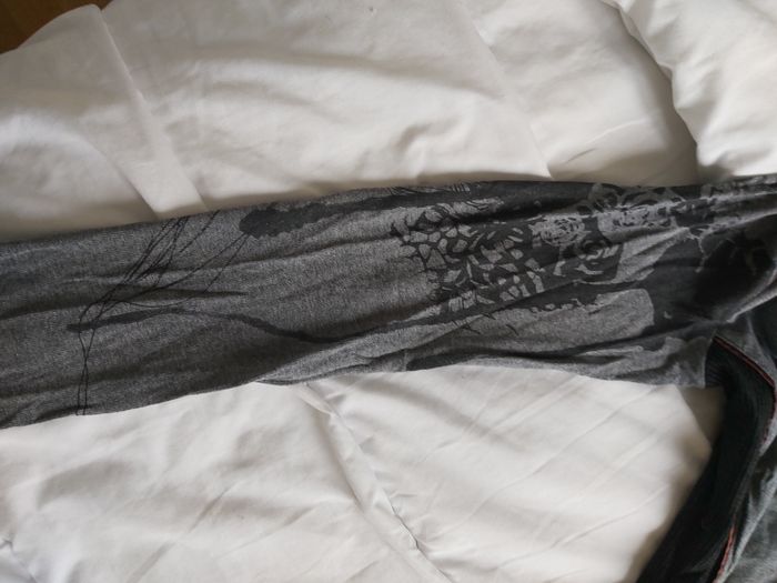 Robe cintrée grise et noire à motif T. 36 S - photo numéro 5