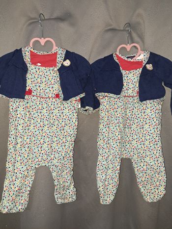 Ensemble  3 pièces jumelles