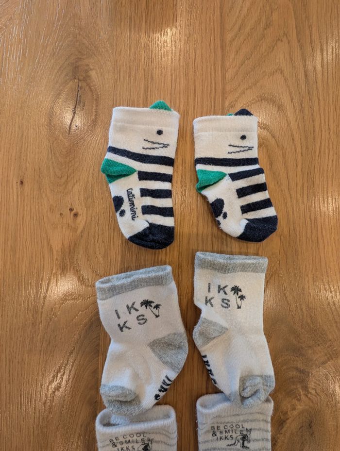3 paires de chaussettes bébé IKKS et Catimini - Taille : 10-17 - photo numéro 2