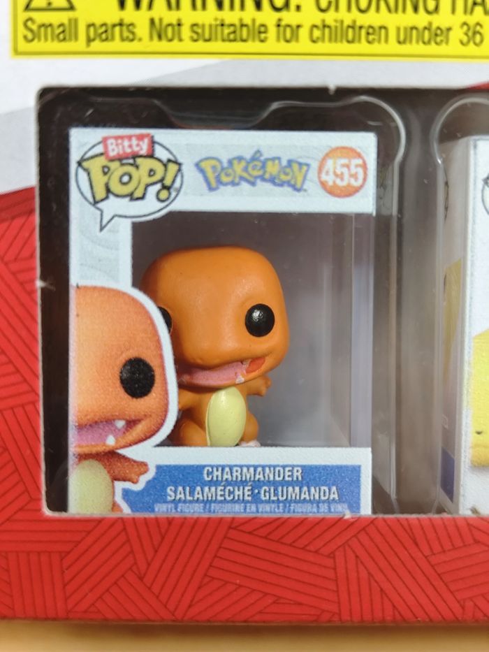 Bitty Pop! Pokémon - Pack de 4 Figurines (Charmander, Jolteon, Lapras, Rattata) - photo numéro 2