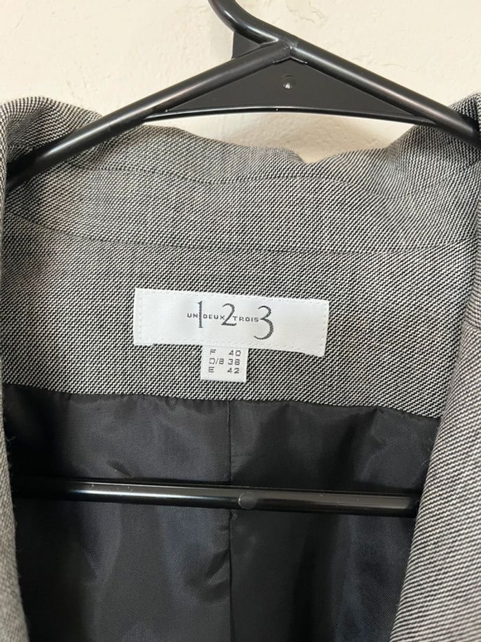 Veste/Blazer court gris Maison 123 – Comme neuve taille 40 - photo numéro 4
