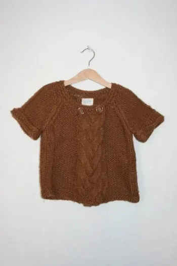 Gilet marron Zara 7 ans