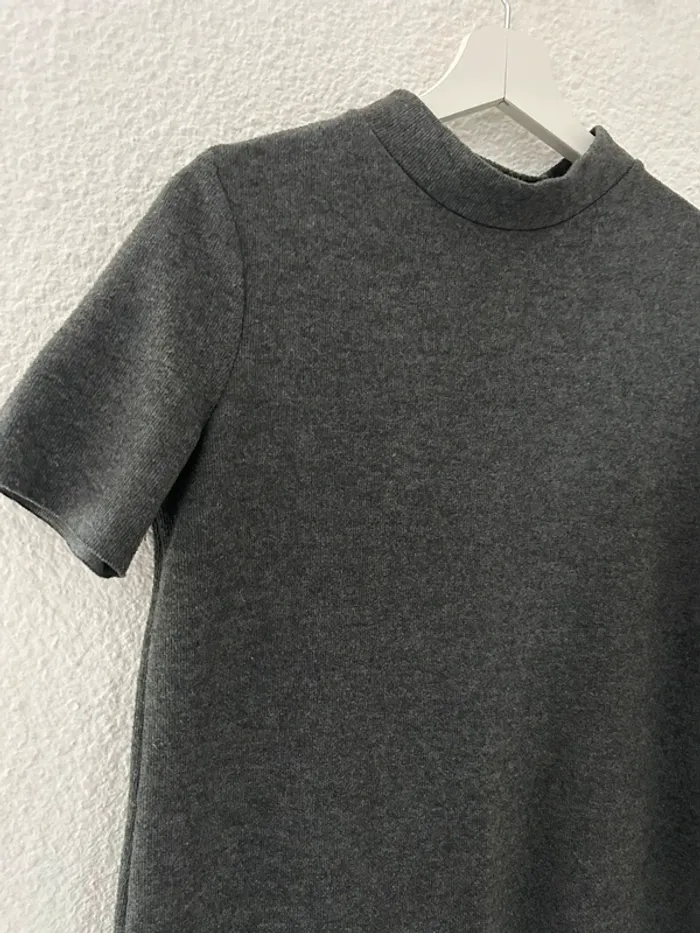 Robe d’hiver droite grise - photo numéro 2