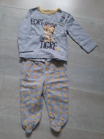 Pyjama 2 pièces tigre