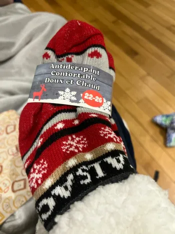 Paire chaussettes antidérapantes