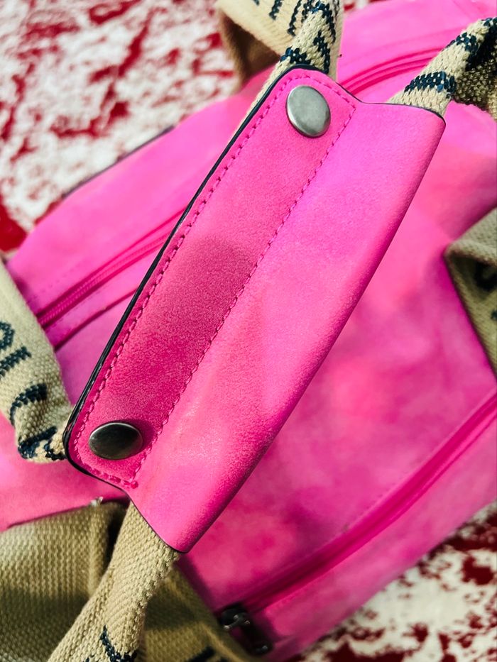 Sac de sport rose vif – Collection Mode – 45x25 cm - photo numéro 8