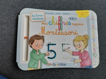 livre ardoise mes chiffres rugueux montessori