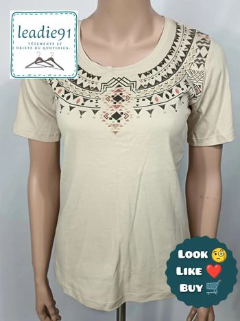 blouse tee shirt Afibel femme 38 NEUF
