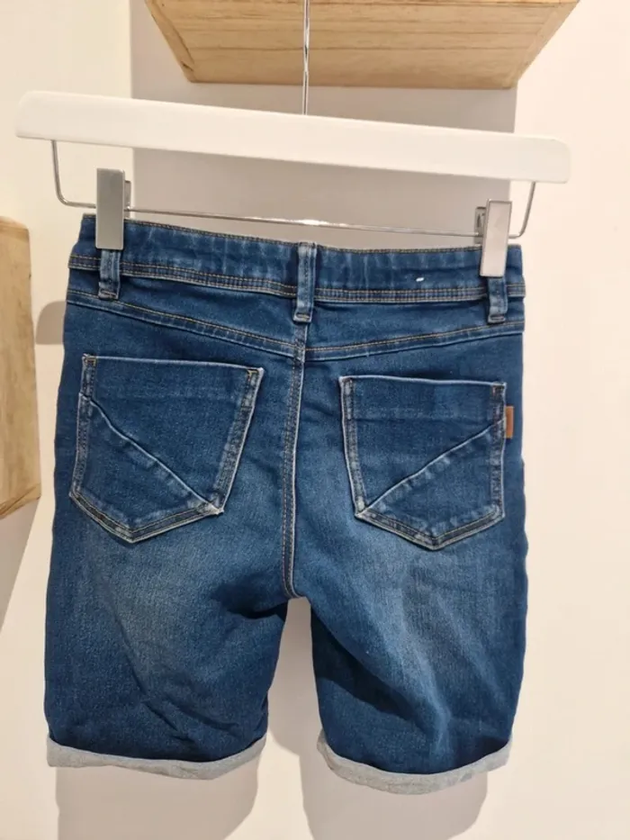 Short en jean Name It 9 ans 134cm - photo numéro 3