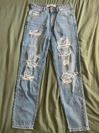 Jeans bleu troué Jennifer