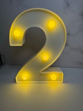 Décoration chiffre 2
