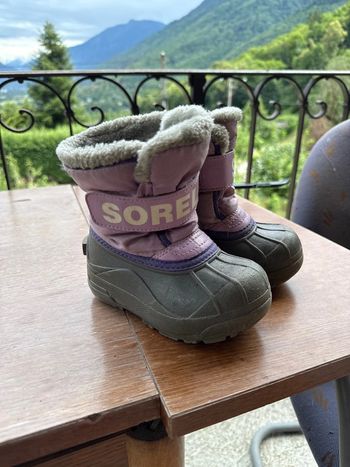 Botte de neige violet