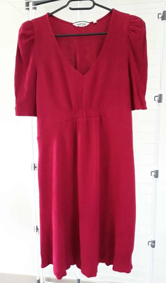 Robe Naf Naf bordeaux taille 40 neuve
