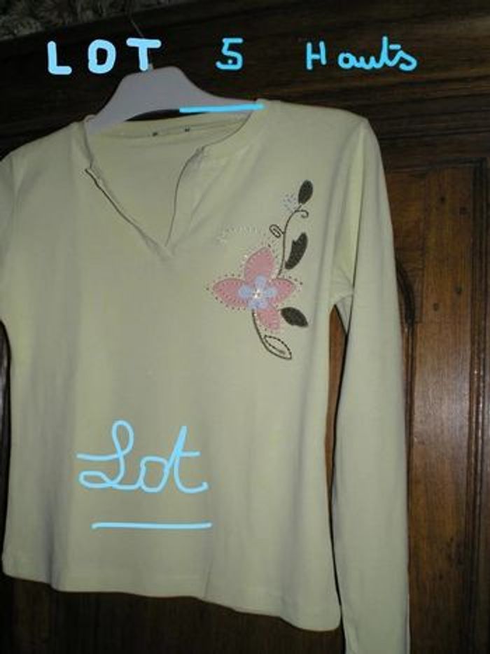 Lot de 5 Hauts/T.Shirts 38/40