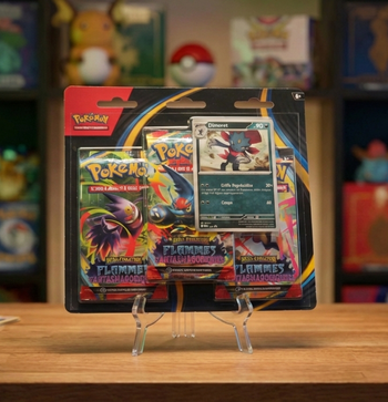 Tripack Pokémon ME02 "Flammes Fantasmagoriques" - Neuf & Scellé - Promo Dimoret