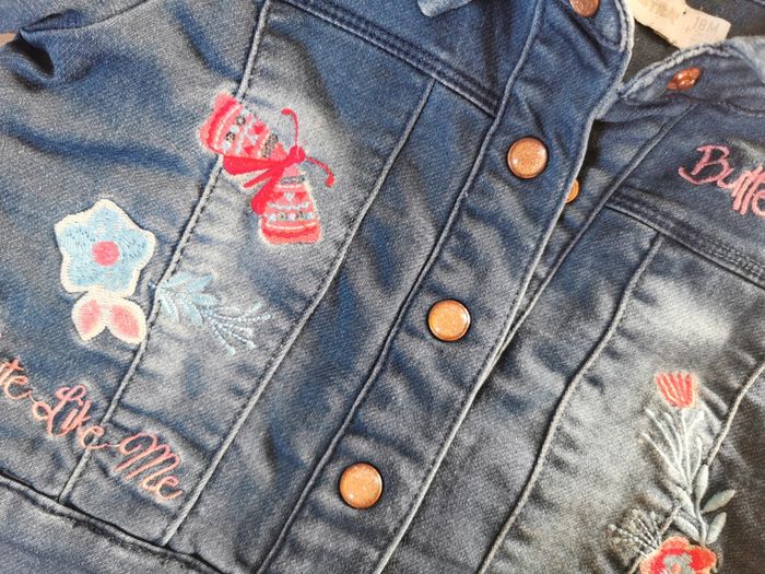 Veste en jean fourrée 18 mois - photo numéro 3