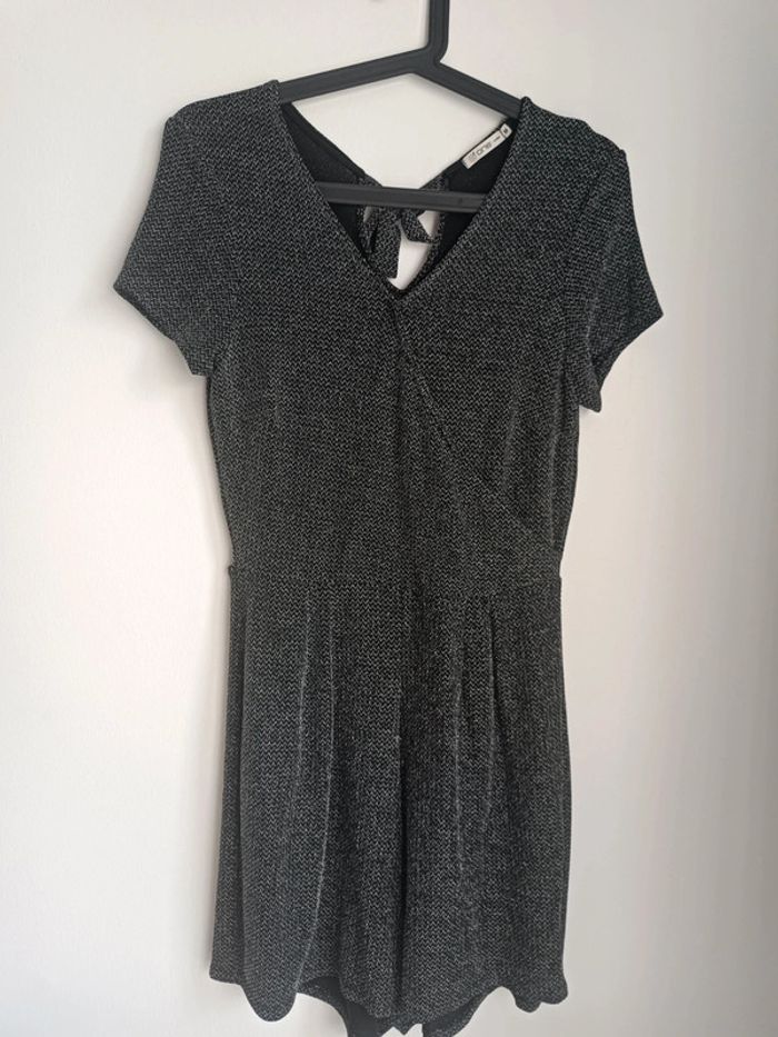 Combishort habillée lurex argenté Gémo Taille M En très bon état - photo numéro 2