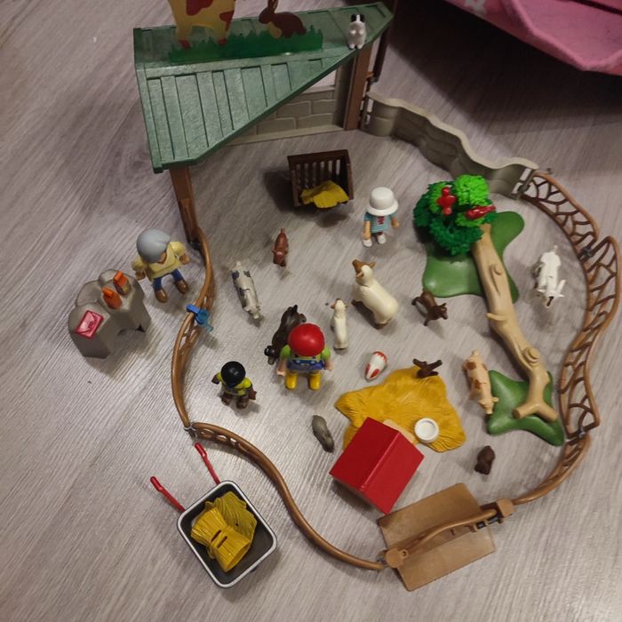 Playmobil 6635 parc animalier avec visiteurs manque ma fourche