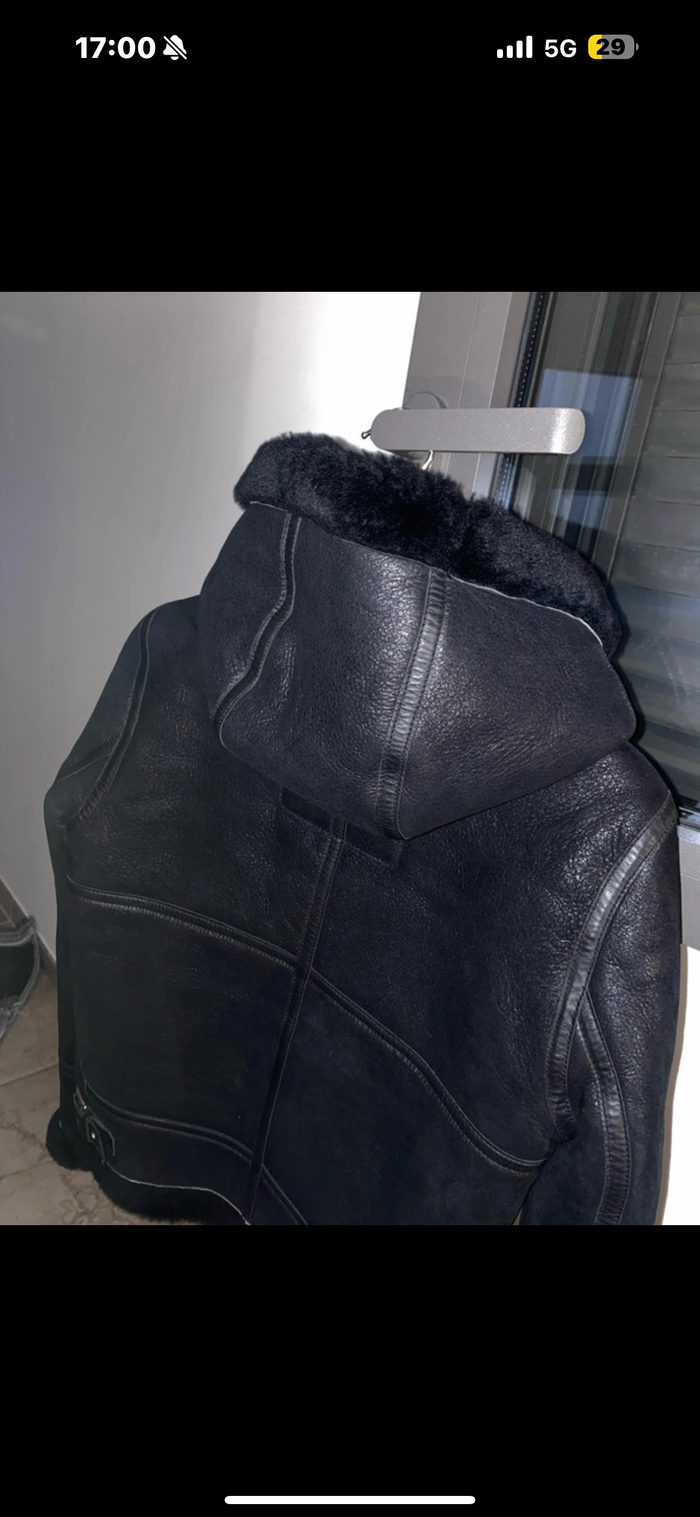 Veste en cuir schott - photo numéro 7