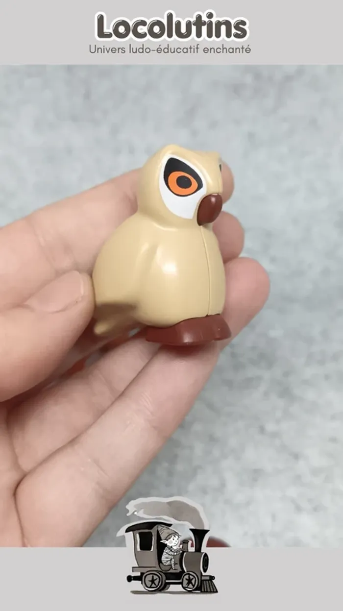🚂 Playmobil 1.2.3 animaux forêt renard hibou lapin - photo numéro 3