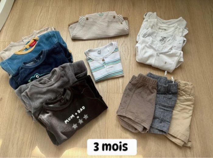 Lot de 14 vêtements bébé 3 mois
