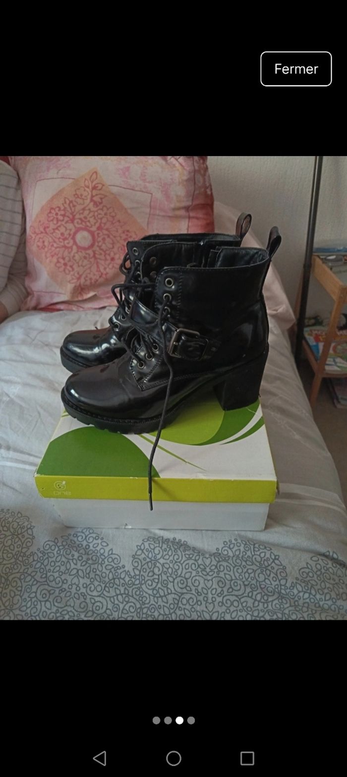 Bottines cirées - photo numéro 3