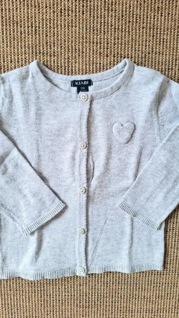 Gilet fille à boutons Taille 12 mois - photo numéro 2