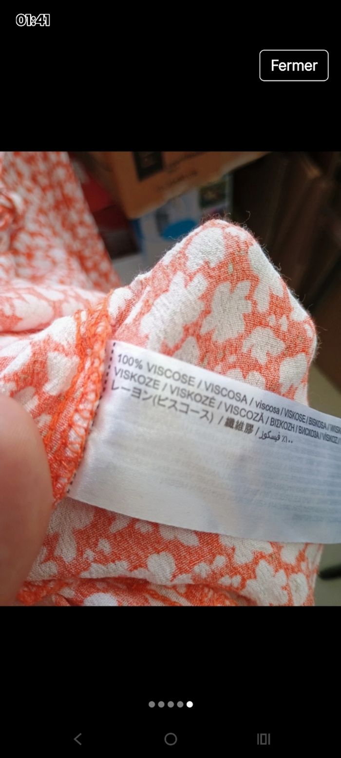 TreS belle robe a fleur mango - photo numéro 5