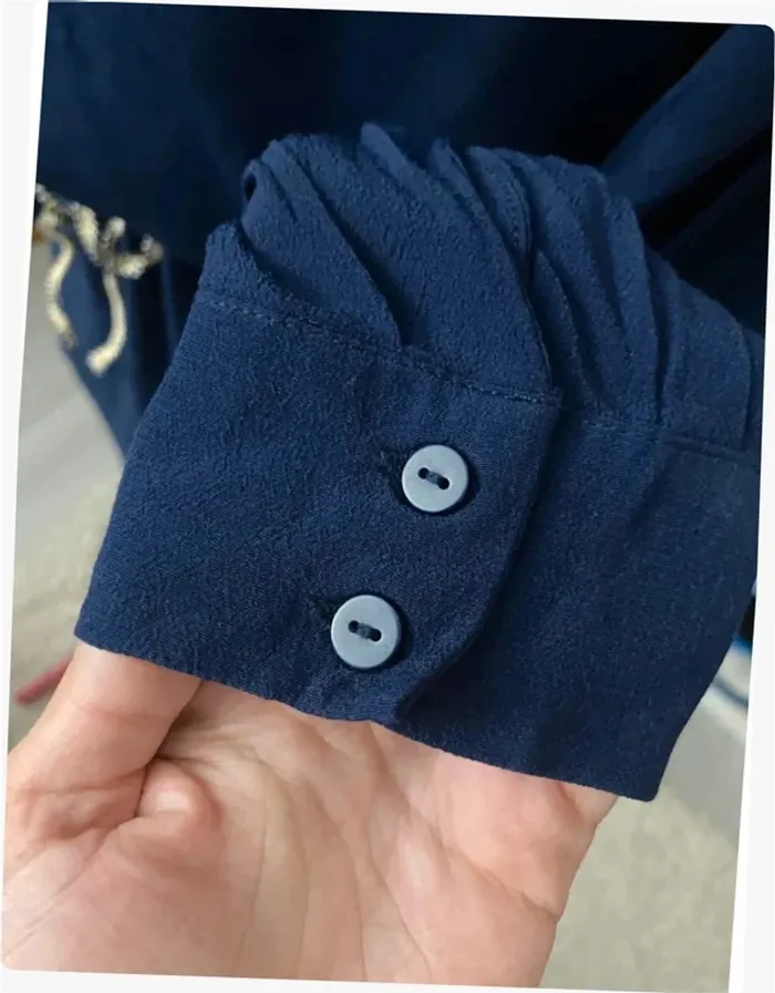 Robe ceinturée bleu marine Promod - photo numéro 5