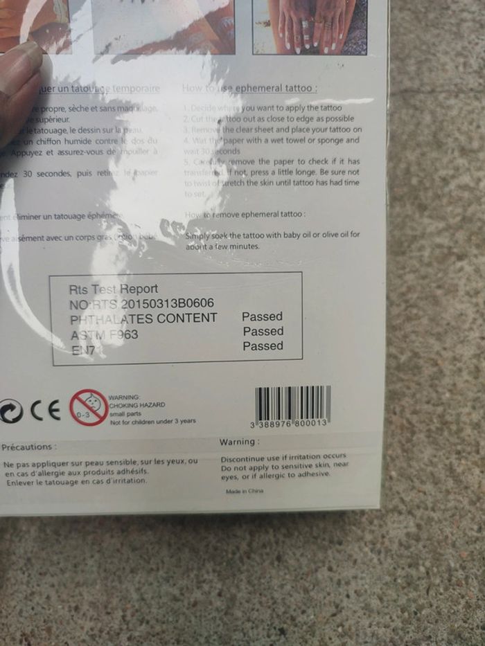 Tatouage plaquette temporaire - photo numéro 9