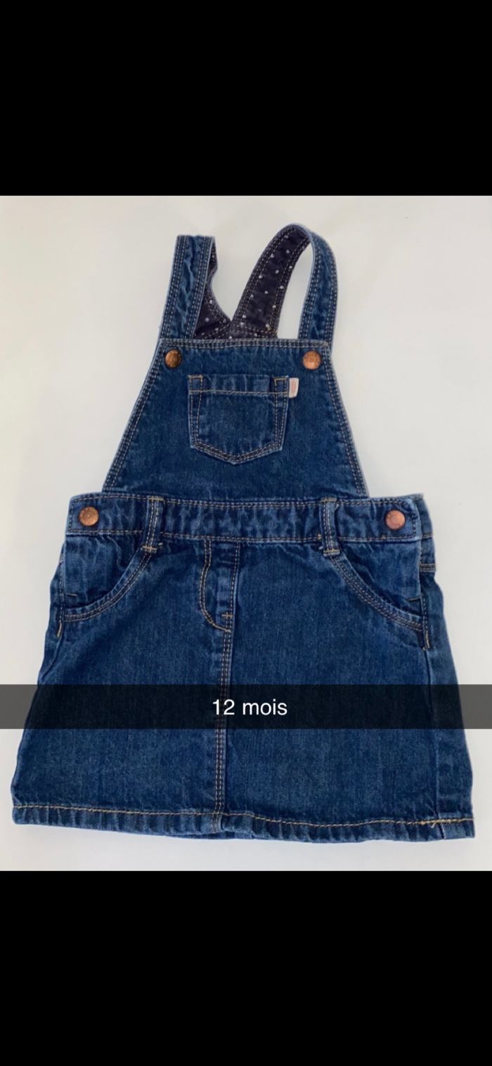 Robe en jean salopette