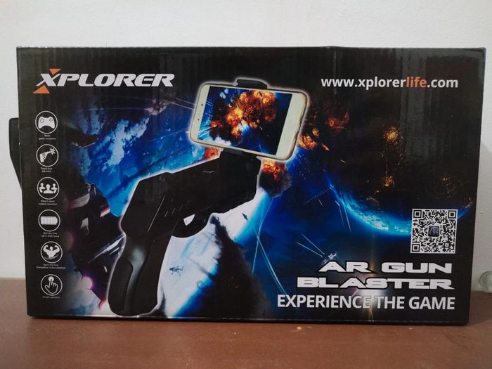 Pistolet interactif support téléphone