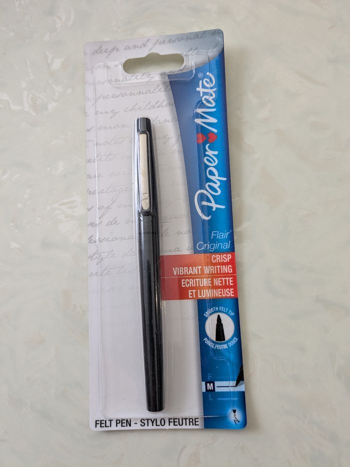 Stylo feutre Paper Mate Flair Original noir