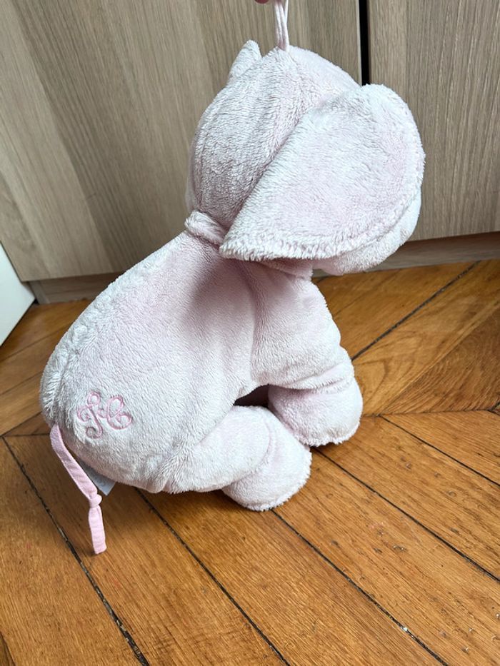 Peluche Ferdinand l'éléphant Rose (25 cm) Tartine et chocolat - photo numéro 6