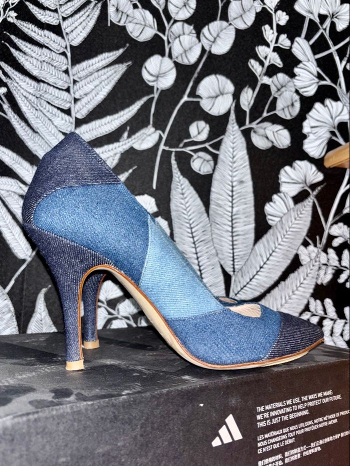 Escarpins en jean - photo numéro 2