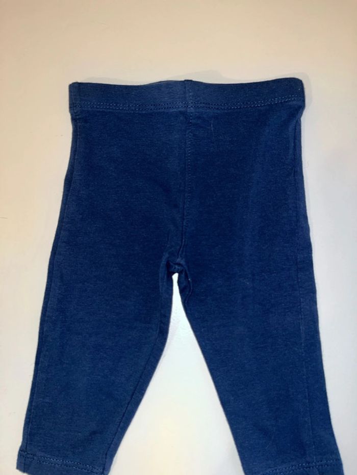 Ensemble Haut et Legging bleu marine 9 mois mots d enfants - photo numéro 3
