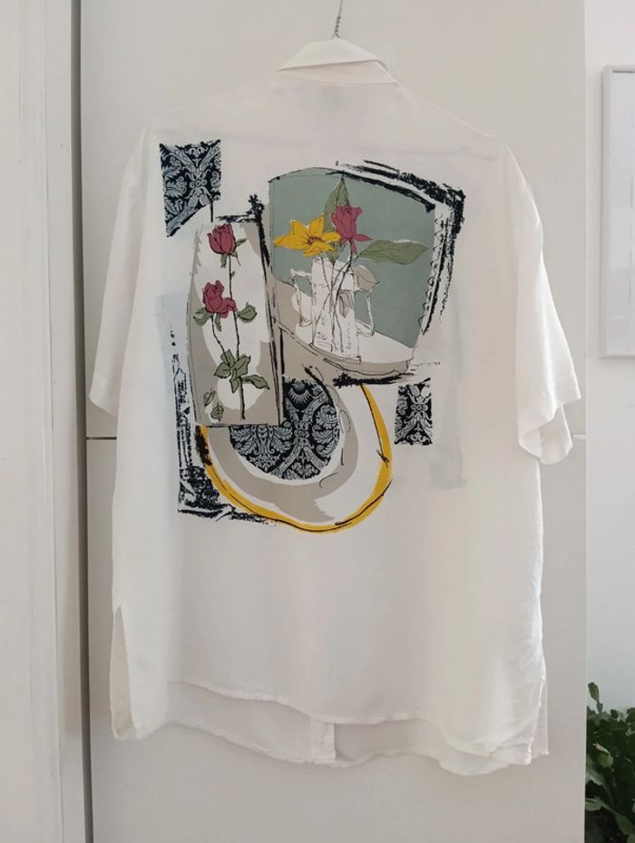 Chemise vintage longue
100 % viscose,
Imprimé style tableau fleuri, - photo numéro 12