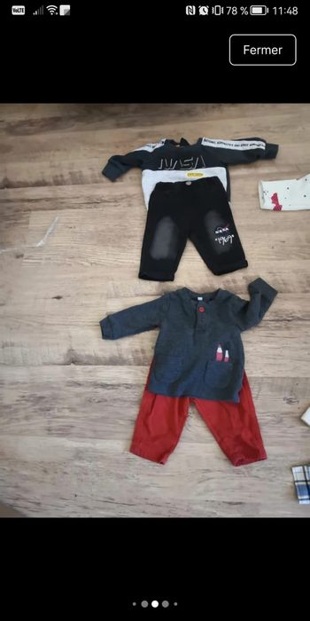 Lot de vêtement bb de 3 à 9 mois