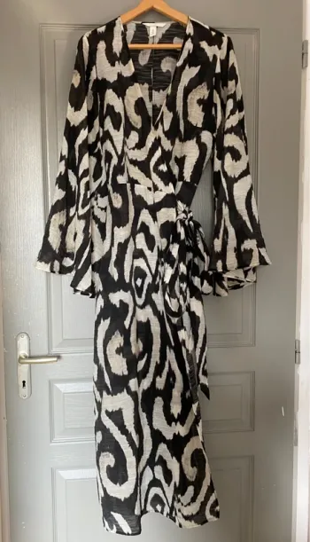 Robe longue portefeuille H&M taille S