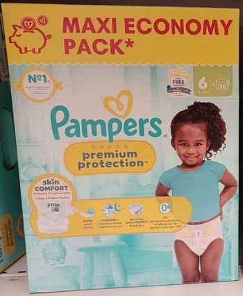 1 pack neuf couches Pampers premium Taille 6 - Maxi-Ecopack