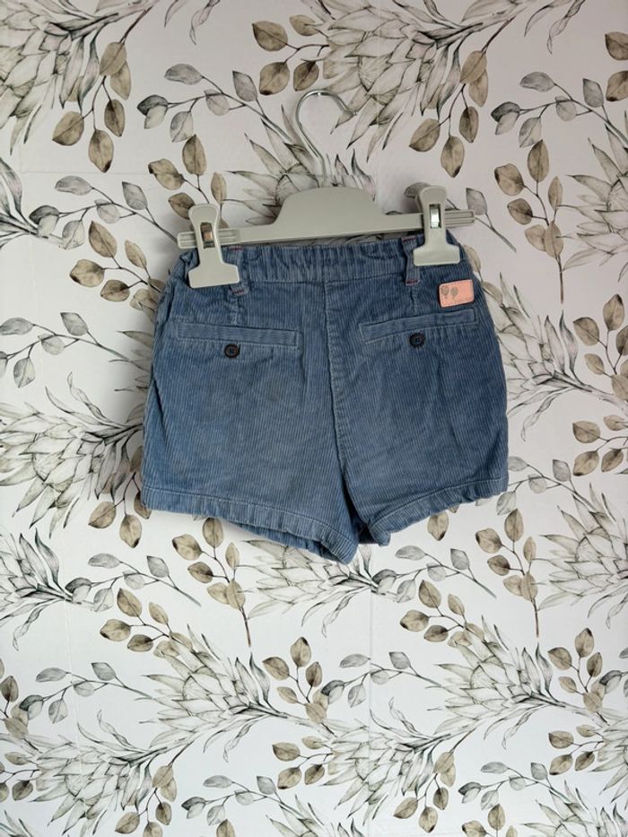 Short velour bleu sergent Major - photo numéro 3