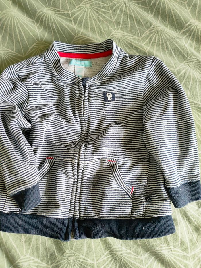 Veste gilet zippé 18 mois Obaibi