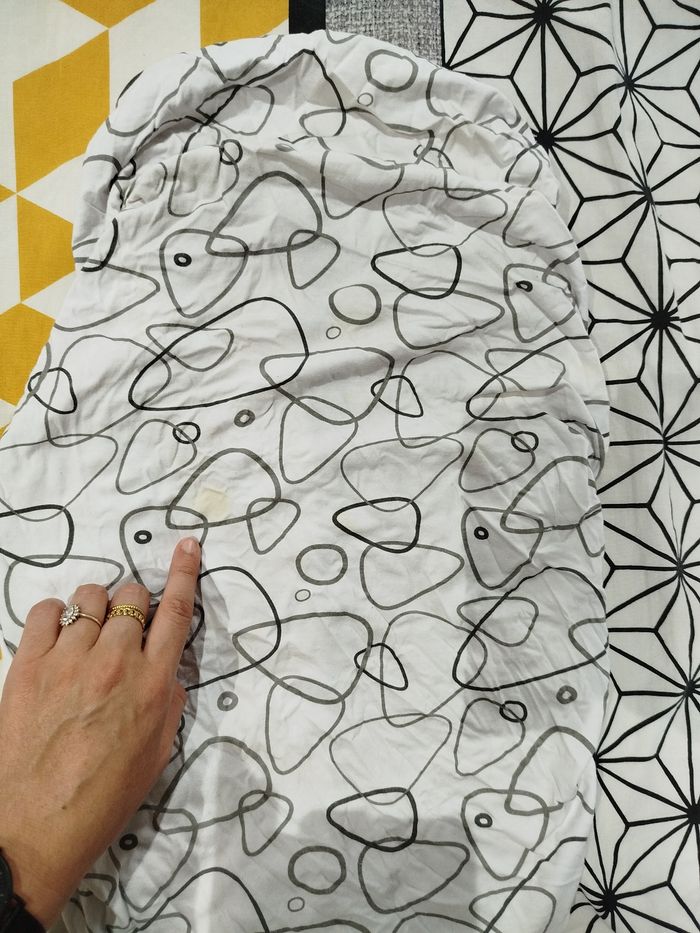 Lot draps et alèse nacelle couffin - photo numéro 3