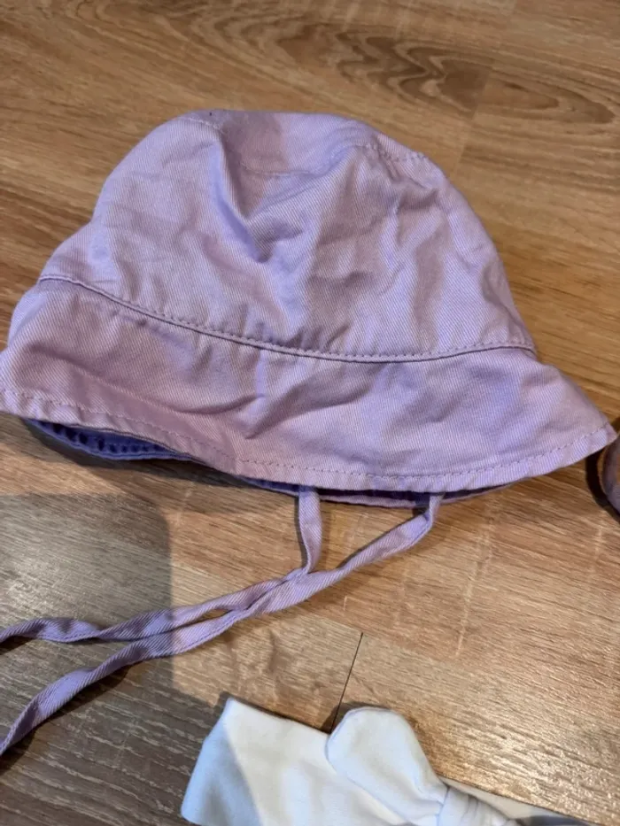 🌷Lot de bob et bandeau bébé fille taille 3-6 mois🌷 - photo numéro 3